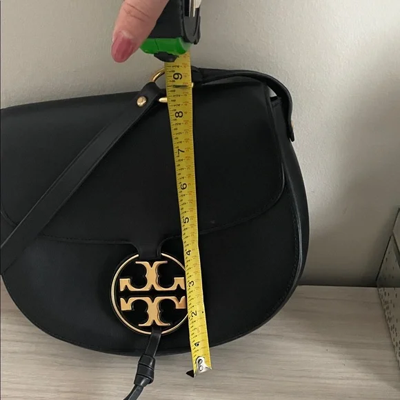 Tory Burch Black Crossbody Bag with Gold Emblem - Picture 7 of 7